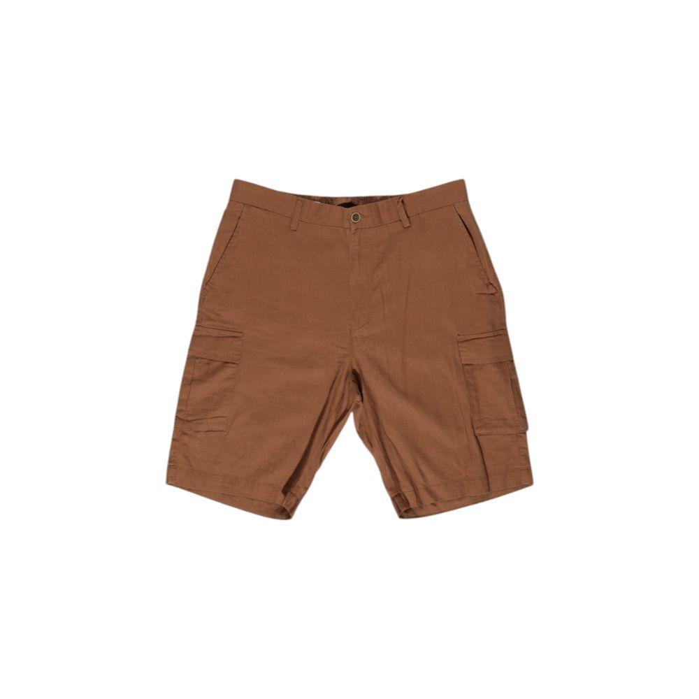 Hamaki-Ho Brown Linen Bermuda HA-15939900140-IT54 | XXL