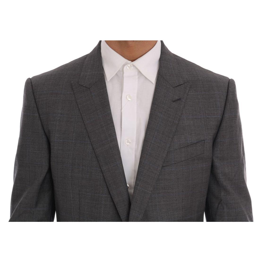 Dolce & Gabbana Gray Wool MARTINI Slim Blazer KOS1163-52