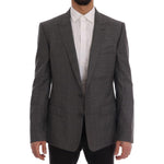 Dolce & Gabbana Gray Wool MARTINI Slim Blazer KOS1163-52