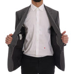 Dolce & Gabbana Gray Wool MARTINI Slim Blazer KOS1163-52
