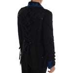 Dolce & Gabbana Black Wool Trench Jacket JKT1116-1