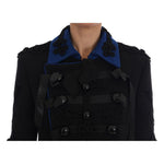 Dolce & Gabbana Black Wool Trench Jacket JKT1116-1