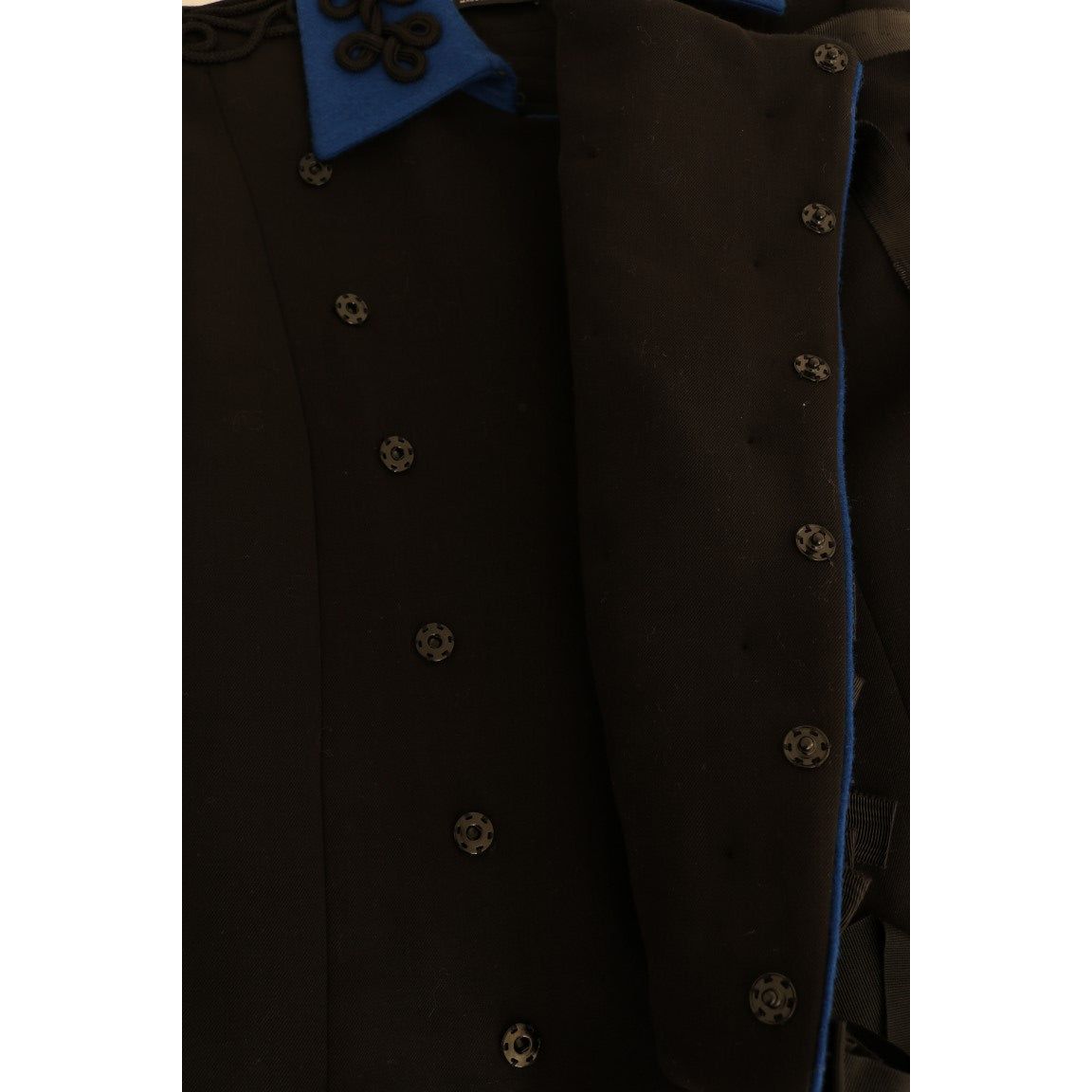 Dolce & Gabbana Black Wool Trench Jacket JKT1116-1