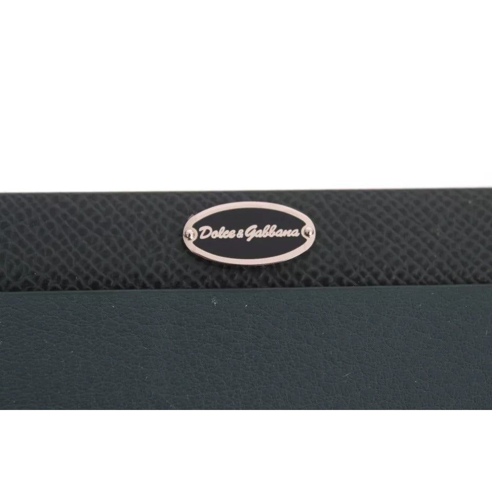 Dolce & Gabbana Green Leather Mouse Pad