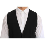 Dolce & Gabbana Black Wool Silk Vest TSH2071-1