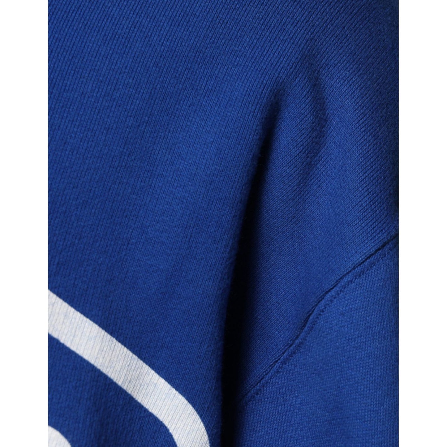 Dolce & Gabbana Blue Logo Print Hooded Sweatshirt Sweater