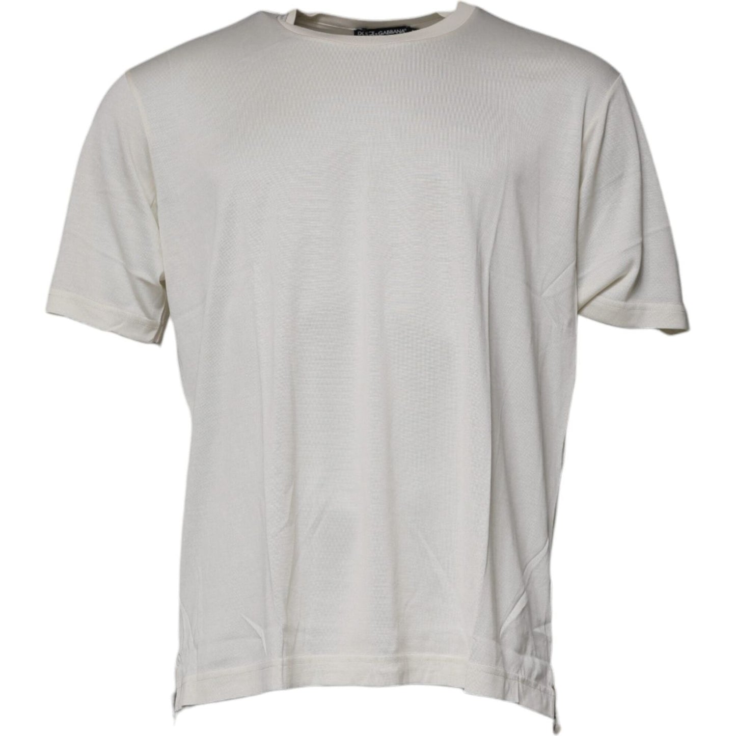 Dolce & Gabbana Off White Crew Neck Short Sleeve T-shirt TSH87256-52