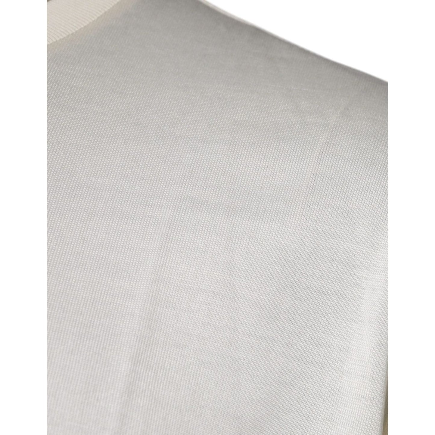 Dolce & Gabbana Off White Crew Neck Short Sleeve T-shirt TSH87256-52