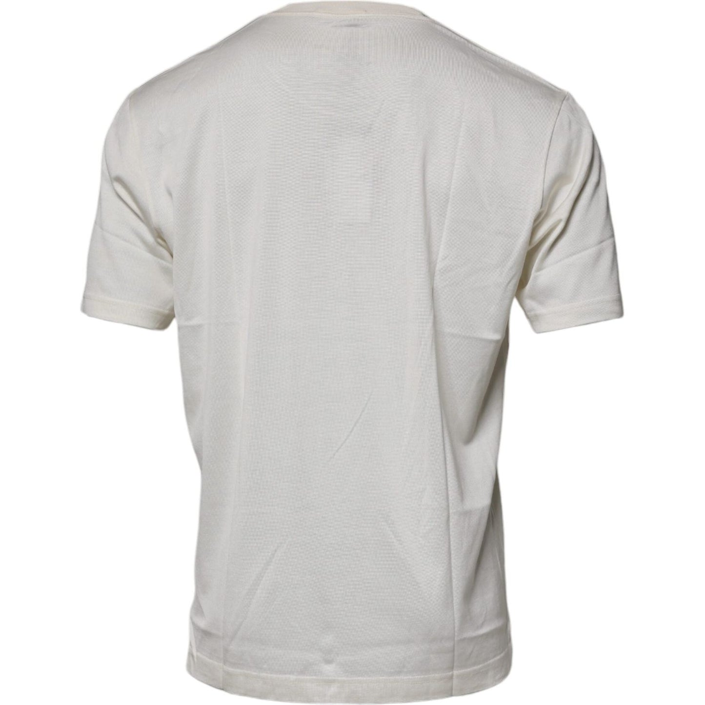 Dolce & Gabbana Off White Crew Neck Short Sleeve T-shirt TSH87256-52