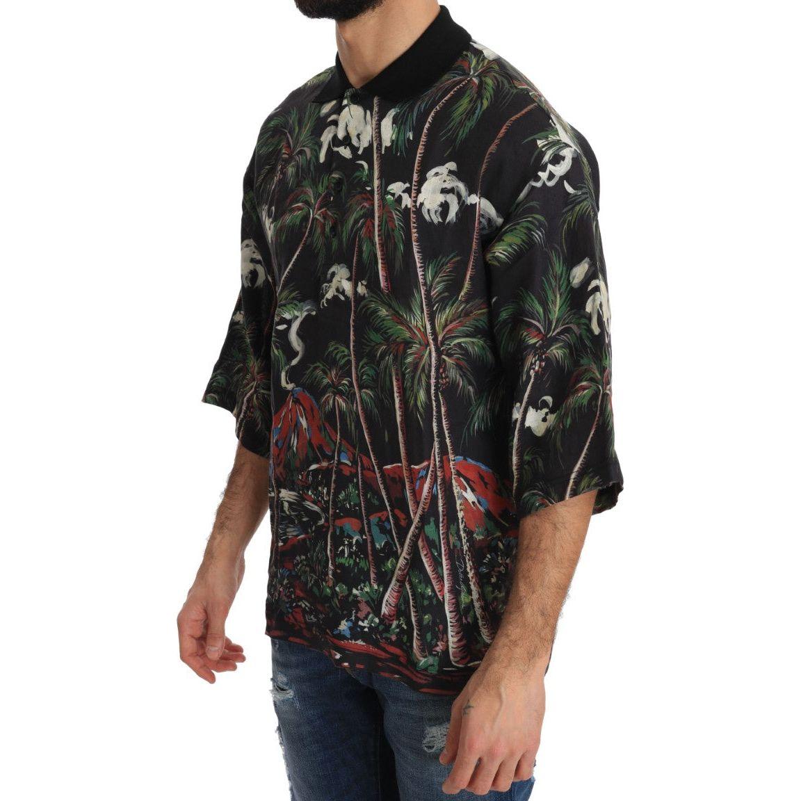 تي شيرت بولو بشعار بركان صقلية من دولتشي آند غابانا