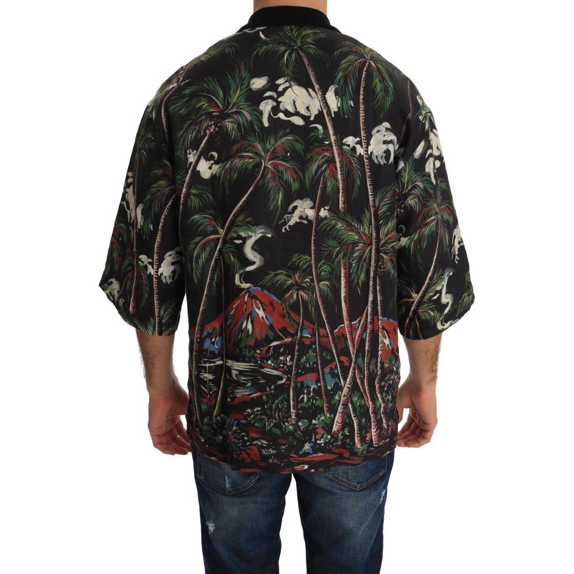 تي شيرت بولو بشعار بركان صقلية من دولتشي آند غابانا