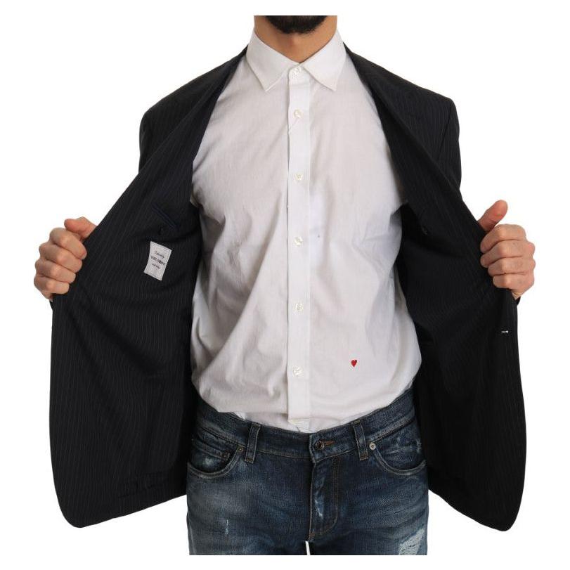 سترة أنيقة من الصوف والحرير بتصميم مخطط من دولتشي آند غابانا