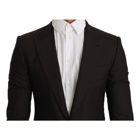 Dolce & Gabbana Brown Wool SICILIA Jacket Coat Blazer JKT2194-1