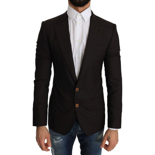 Dolce & Gabbana Brown Wool SICILIA Jacket Coat Blazer JKT2194-1