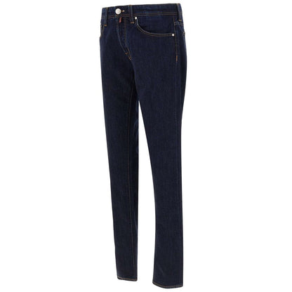Tramarossa Blue Cotton Jeans Denim