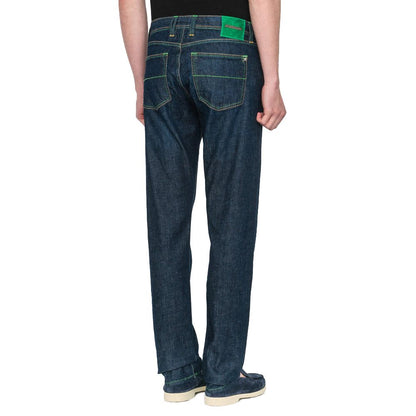 Tramarossa Blue Cotton Jeans Denim