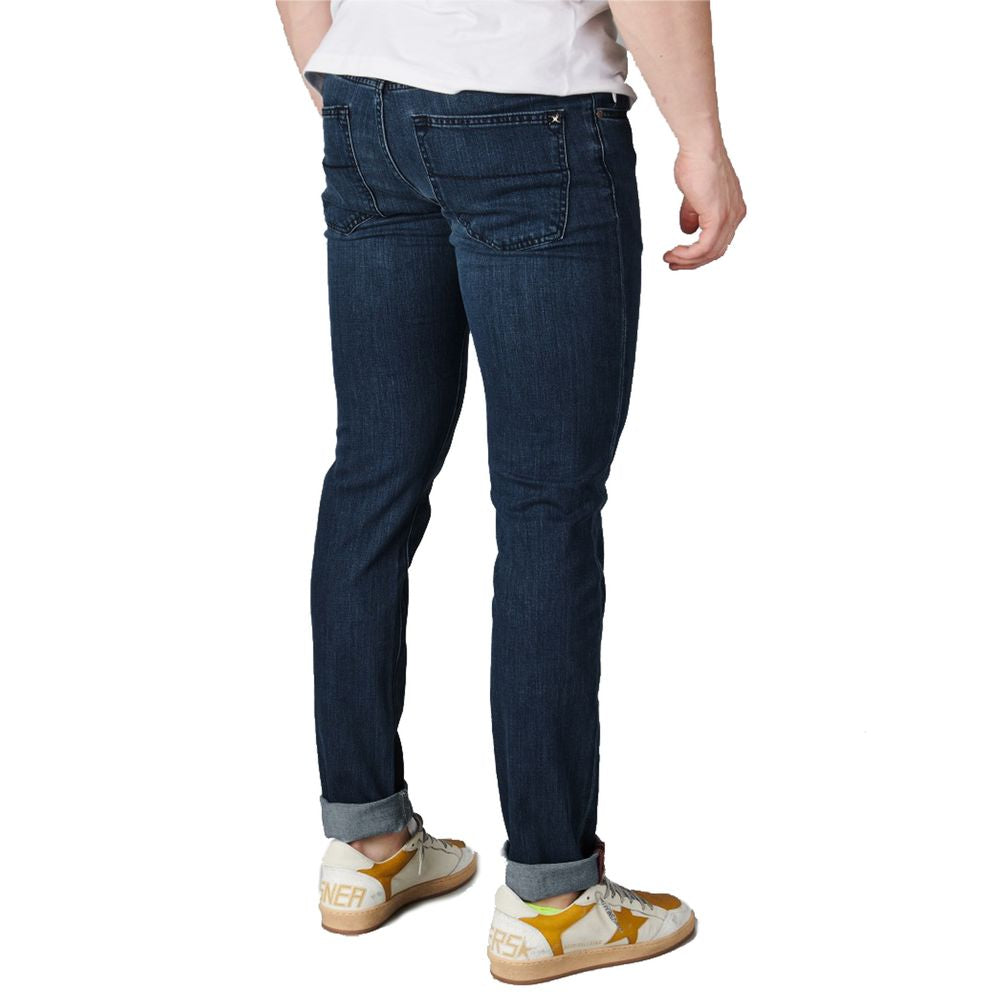 Tramarossa Blue Cotton Jeans Denim