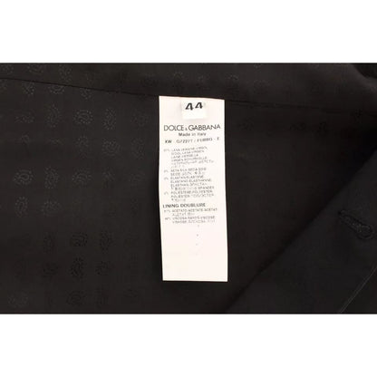 Dolce & Gabbana Black Wool Silk Dress Gilet Jacket Vest