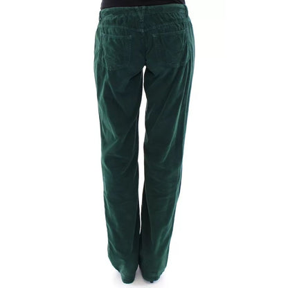 Dolce & Gabbana Green Cotton Corduroys SLIMMY Fit D&G Pants