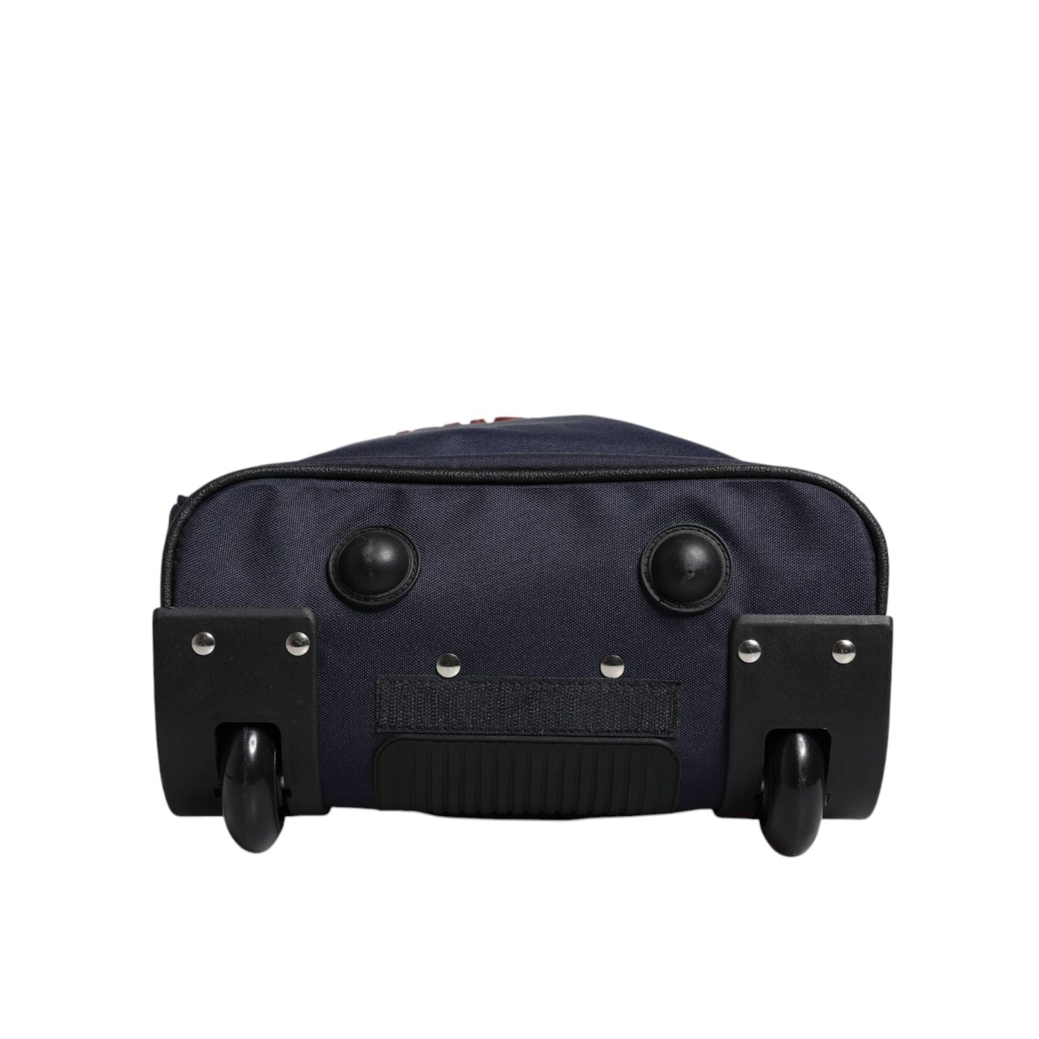 Front view with bag zipped and handles upright.