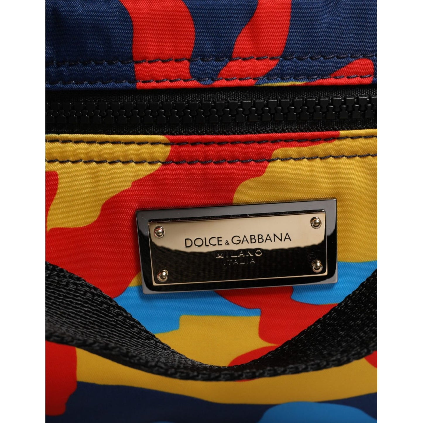 Dolce & Gabbana Multicolor Camouflage Nylon Shopping Tote Bag
