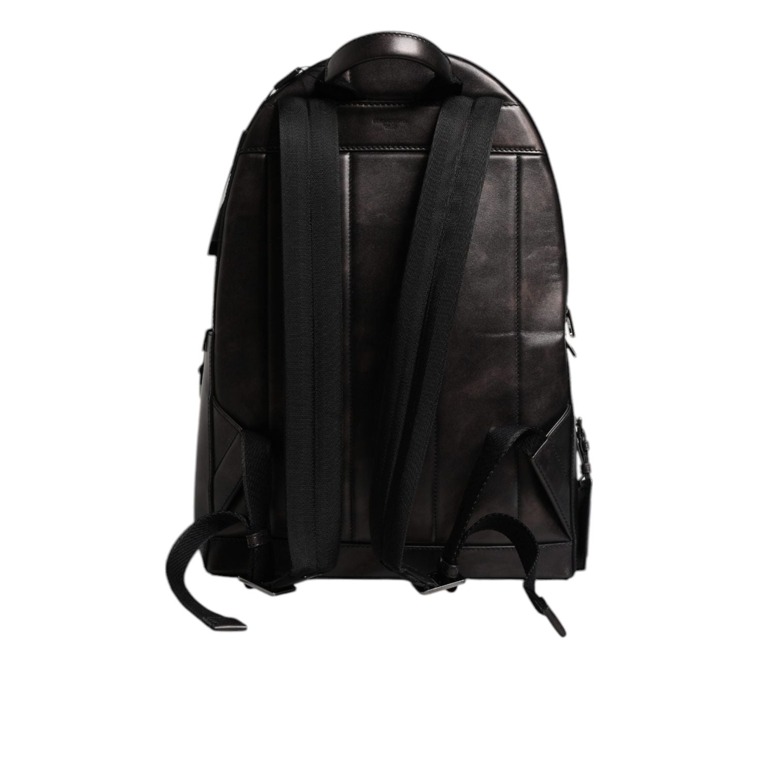 Front view with bag zipped and handles upright.