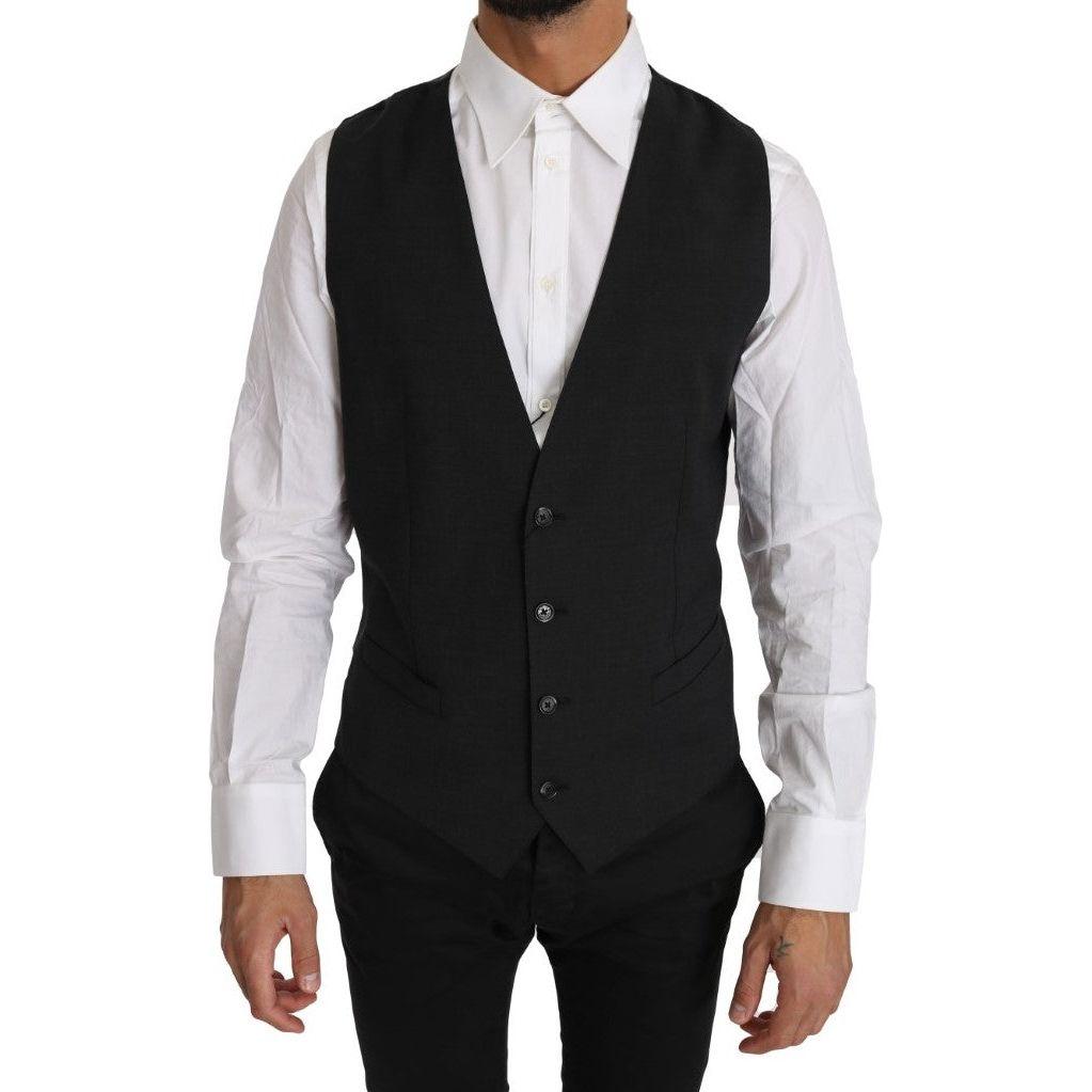 سترة صوف رمادية أنيقة بقصّة Slim Fit من Dolce &amp; Gabbana