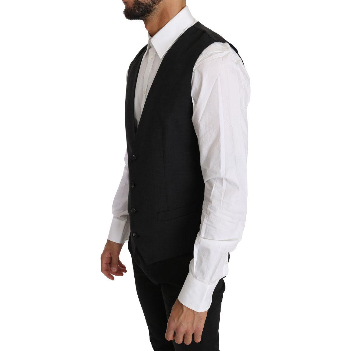 سترة صوف رمادية أنيقة بقصّة Slim Fit من Dolce &amp; Gabbana
