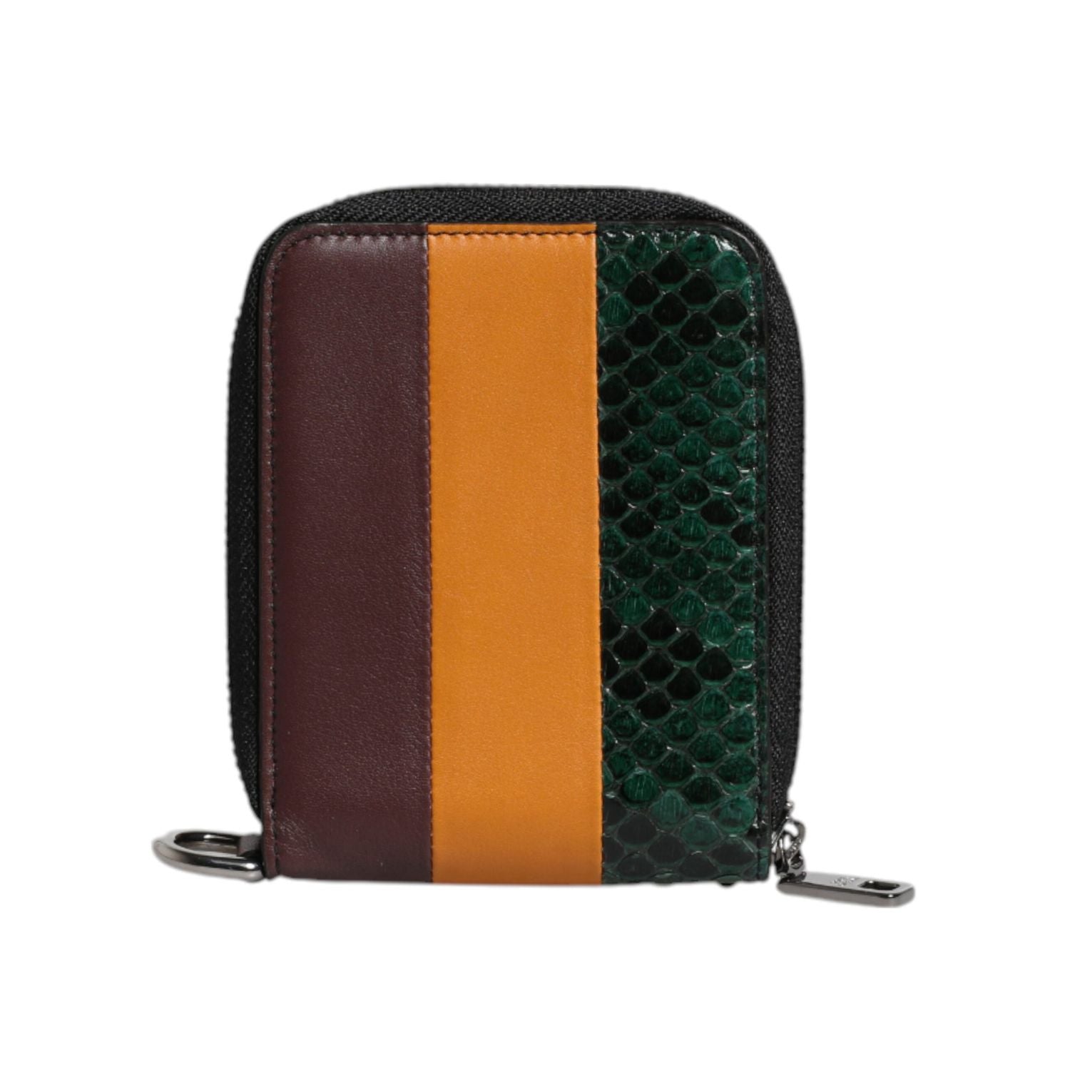 Dolce & Gabbana Multicolor Exotic Leather DG Bifold Card Holder Wallet