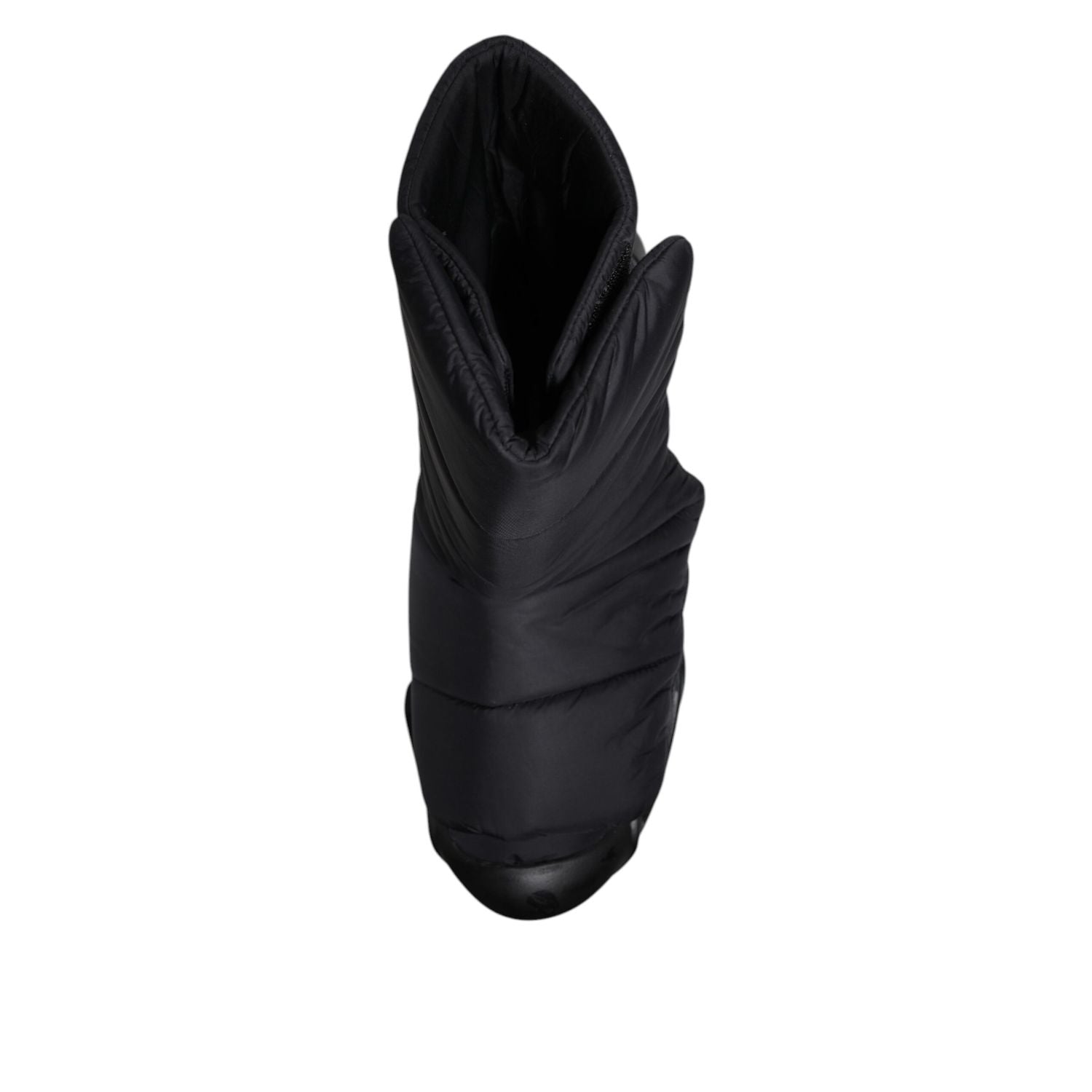 Dolce & Gabbana Black Slip On Wave Quilted Sneakers Shoes