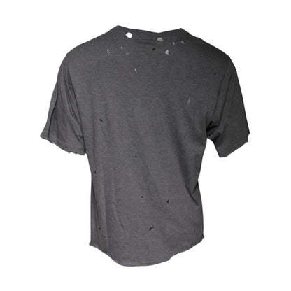 Dolce & Gabbana Gray Logo Crew Neck Short Sleeves T-shirt