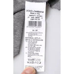 Dolce & Gabbana Gray Logo Crew Neck Short Sleeves T-shirt TSH87463-54