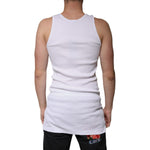 Dolce & Gabbana White Cotton Sleeveless Round Neck Tank T-shirt TSH87563-52