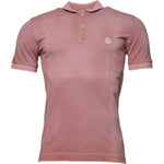 Dolce & Gabbana Pink Crown Collared Short Sleeve Polo T-shirt TSH87700-46