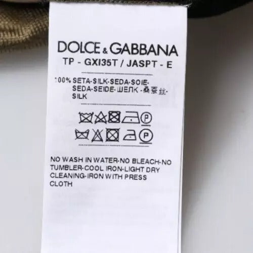 Dolce & Gabbana Multicolor Camouflage Collared Polo T-shirt TSH87704-50