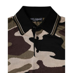 Dolce & Gabbana Multicolor Camouflage Collared Polo T-shirt TSH87709-48
