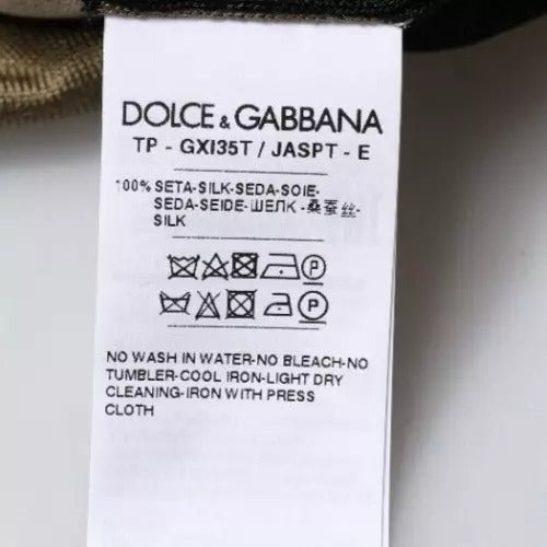 Dolce & Gabbana Multicolor Camouflage Collared Polo T-shirt TSH87709-48