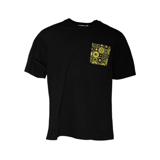 Dolce & Gabbana Black Logo Print Cotton Short Sleeve T-shirt TSH878458-52