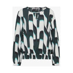 Street One Green Viscose Blouse ST-15165300150-IT36|XXS