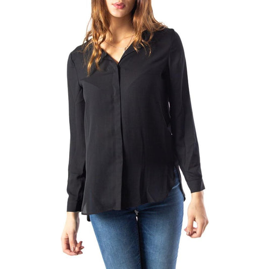 Vila Clothes Black Polyester Shirt