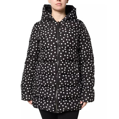 Dolce & Gabbana Black Polyester Hooded Reversible Jacket