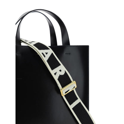 Marni Black Calf Leather Bos Taurus Handbag