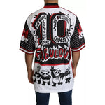 Dolce & Gabbana White King Panda Polyester T-shirt Top TSH5183-44