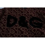 Dolce & Gabbana Red Beige Wool Oversize Hooded Pullover Sweater JKT2731-48