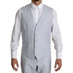 Dolce & Gabbana Light Blue SICILIA Wool 3 Piece Suit KOS1521-52