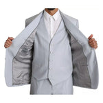 Dolce & Gabbana Light Blue SICILIA Wool 3 Piece Suit KOS1521-52