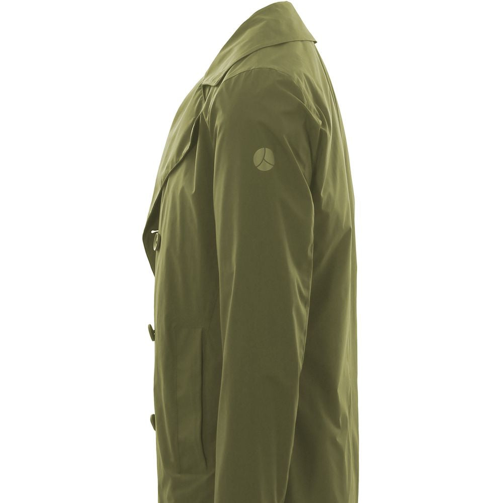Front view with bag zipped and handles upright.
