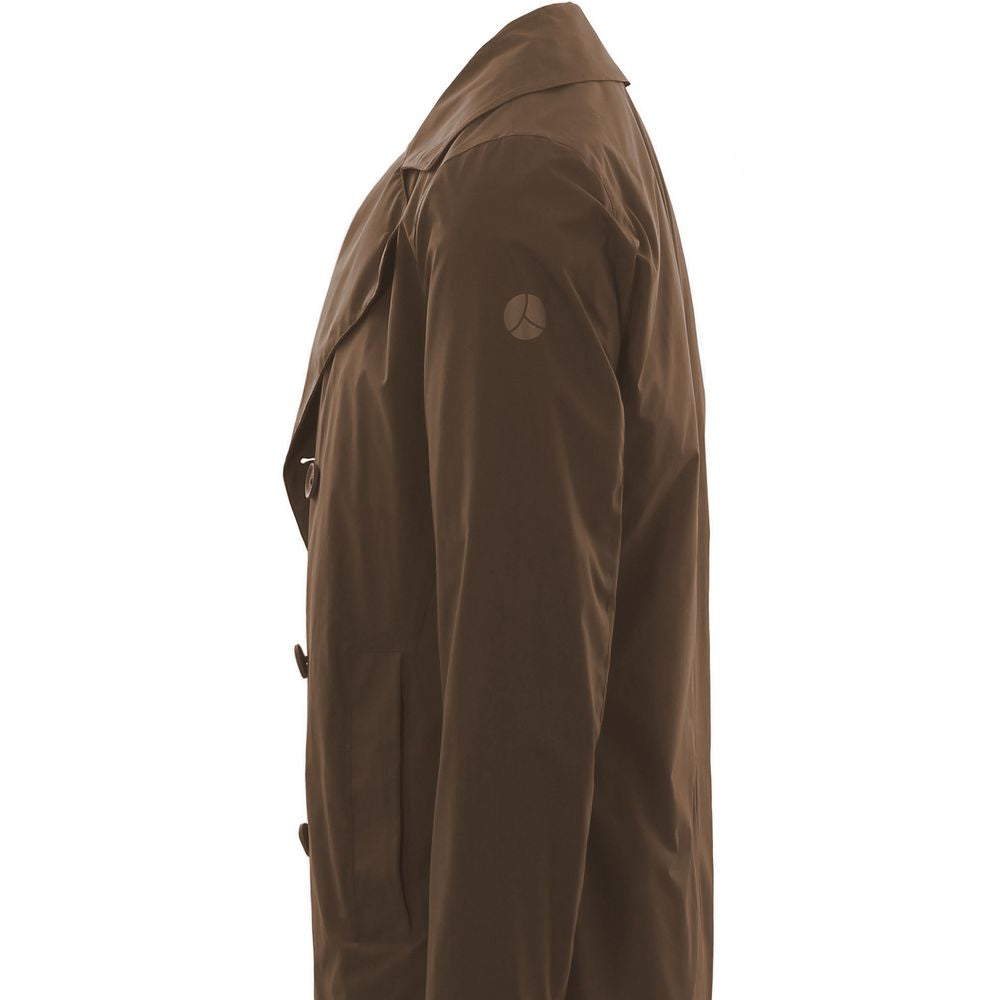 People Of Shibuya Brown Recycled Polyester Men Jacket PE-14547-IT46 | S