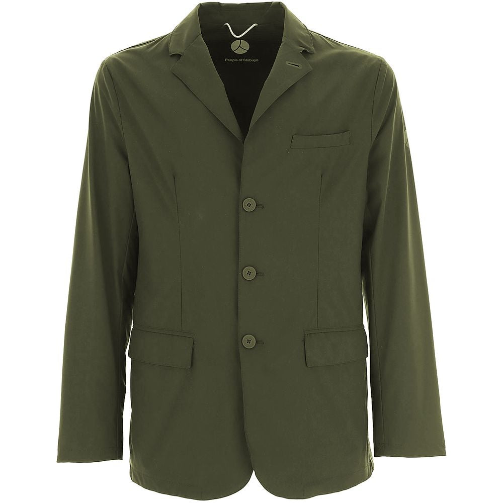 People Of Shibuya Green Polyester Blazer PE-14550-IT50 | L