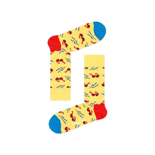 Happy Socks Yellow Cotton Tights & Sock